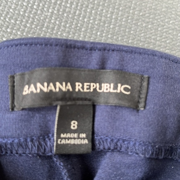 Banana Republic Premium Ponte Legging Work Pant Womens 8 Blue Tapered Leg - Picture 2 of 4